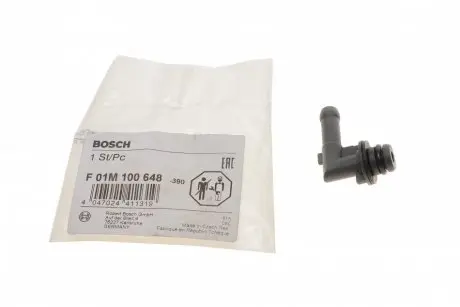 F01M100648 Штуцер насоса топливного Opel Corsa/Meriva 01-10 (Common Rail) BOSCH підбір по vin на Brocar