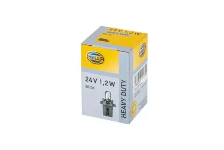 8GA007997071 B 8.5 d 24V 1.2 W сіра Автолампа HELLA підбір по vin на Brocar
