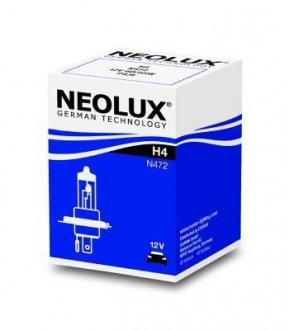 N472 Автолампа Neolux n472 H4 P43t 55 W 60 W белая NEOLUX подбор по vin на Brocar