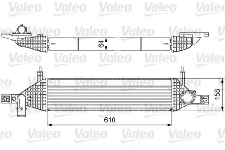 818633 Охолоджувач наддувального повітря VALEO подбор по vin на Brocar