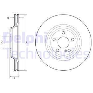 BG4957C TARCZA HAM./TYŁ/ DB SL500 11- DELPHI подбор по vin на Brocar