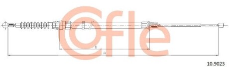 109023 Трос ручного гальма COFLE 10.9023 SEAT TOLEDO/SKODA RAPID 12- 1780/1099 HAMULCE TARCZOWE LEWA/PRAWA COFLE підбір по vin на Brocar