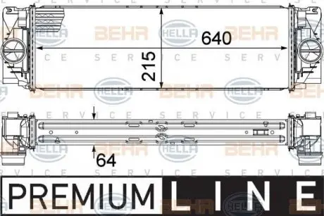 8ML376777391 Радіатор інтеркулера Sprinter OM651 2.2CDI 09- BEHR підбір по vin на Brocar