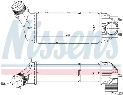96720 Радіатор наддуву NISSENS підбір по vin на Brocar