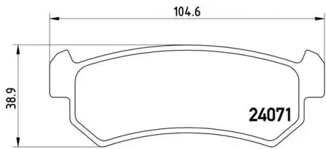 P10001 Гальмівні колодки дискові BREMBO підбір по vin на Brocar