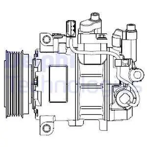 CS20474 Компресор кондиціонера DELPHI підбір по vin на Brocar