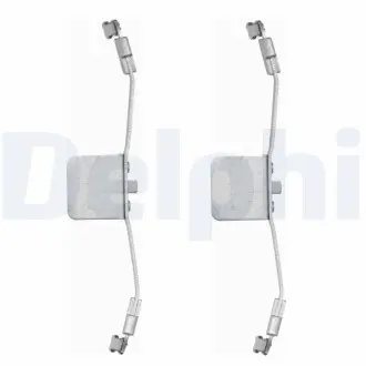 LX0397 Комплектующие, колодки дискового тормоза DELPHI подбор по vin на Brocar