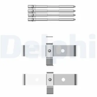 LX0469 Комплектующие, колодки дискового тормоза DELPHI підбір по vin на Brocar
