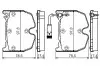 0986494364 P_Тормозные колодки дисковые MERCEDES 211/220/221 &quot;AMG &quot;F &quot;02-06 BOSCH підбір по vin на Brocar