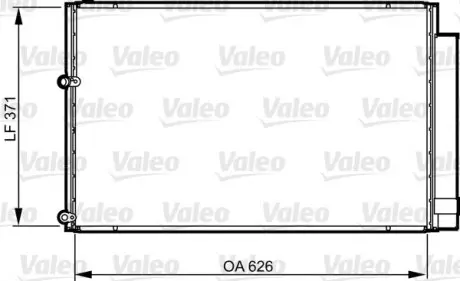 814158 Конденсатор, кондиционер VALEO підбір по vin на Brocar