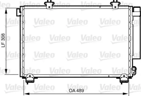 814307 Радіатор кондиціонера VALEO підбір по vin на Brocar