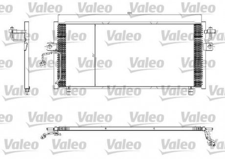 817253 Радіатор кондиціонера VALEO підбір по vin на Brocar