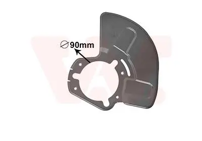 3745373 OSŁONA TARCZY HAMULCOWEJ OPEL VAN WEZEL підбір по vin на Brocar