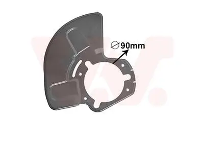 3745374 OSŁONA TARCZY HAMULCOWEJ OPEL VAN WEZEL підбір по vin на Brocar
