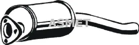 04044 Предглушитель выхлопных газов ASMET подбор по vin на Brocar
