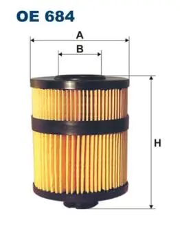 OE684 Фильтр масляный FILTRON подбор по vin на Brocar