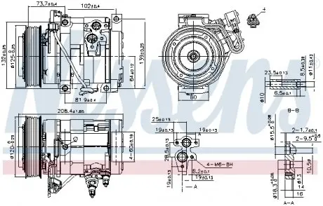 890332 Компресор NISSENS підбір по vin на Brocar