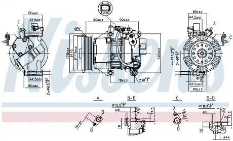 89554 Компресор, Кондиціонер NISSENS підбір по vin на Brocar