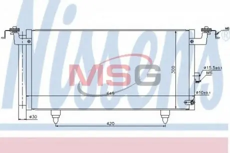 940399 Конденсер кондиціонера NISSENS підбір по vin на Brocar