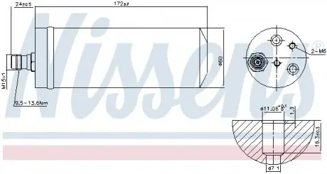 95489 Осушувач,кондиціонер NISSENS підбір по vin на Brocar