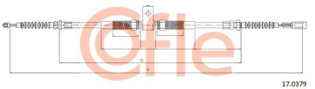 170379 Трос, стояночная тормозная система COFLE підбір по vin на Brocar