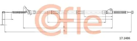 171486 Трос, стоянкова гальмівна система COFLE підбір по vin на Brocar