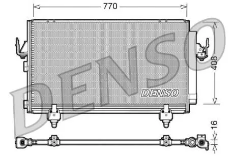 DCN50031 Конденсер кондиционера DENSO подбор по vin на Brocar