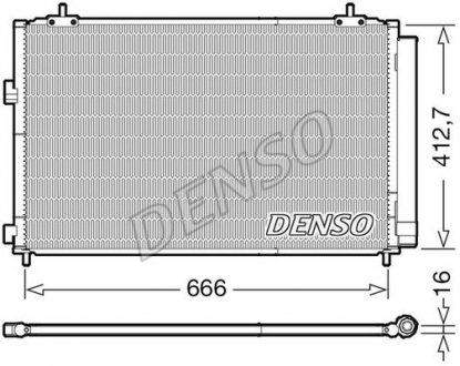 DCN50059 Радиатор кондиционера DENSO подбор по vin на Brocar