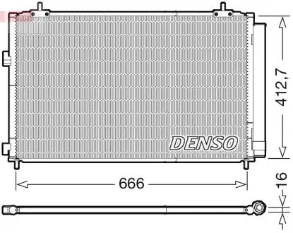 DCN50059 Радиатор кондиционера DENSO подбор по vin на Brocar