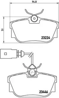 P85046 Тормозные колодки дисковые BREMBO підбір по vin на Brocar
