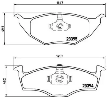 P85055 Гальмівні колодки, дискове гальмо (набір) BREMBO підбір по vin на Brocar