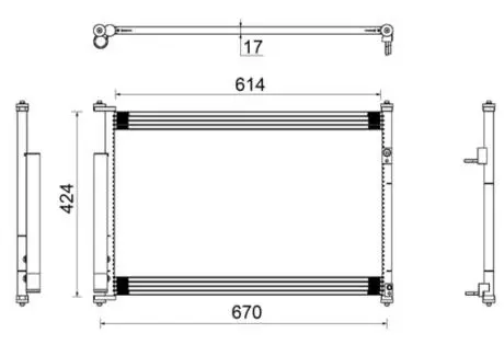 AC490000S Радиатор кондиционера MAHLE / KNECHT подбор по vin на Brocar