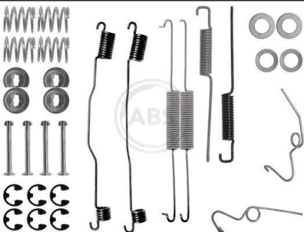 0624Q Монтажний набір гальмівних колодок A.B.S. підбір по vin на Brocar
