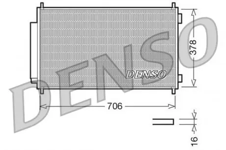 DCN40002 Конденсер кондиціонера DENSO підбір по vin на Brocar