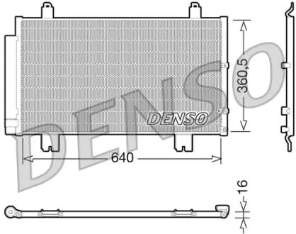 DCN51005 Радіатор кондиціонера DENSO підбір по vin на Brocar