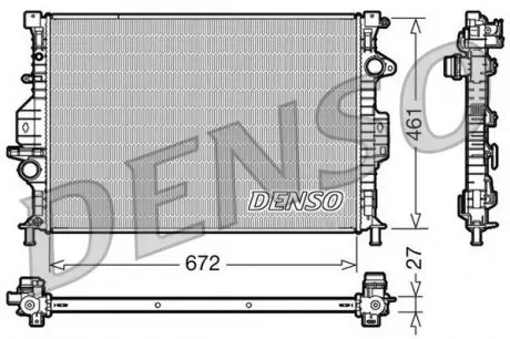 DRM10069 Радіатор, охолодження двигуна DENSO підбір по vin на Brocar