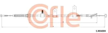 1MA004 LINKA HAMULCA RĘCZNEGO MAZDA COFLE підбір по vin на Brocar