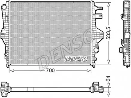 DRM32050 Радіатор основний DENSO підбір по vin на Brocar