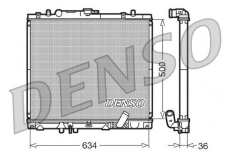DRM45020 Радиатор, охлаждение двигателя DENSO підбір по vin на Brocar