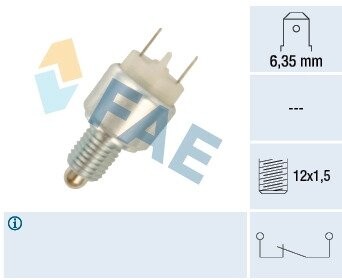 25130 Выключатель фонаря сигнала торможения FAE подбор по vin на Brocar