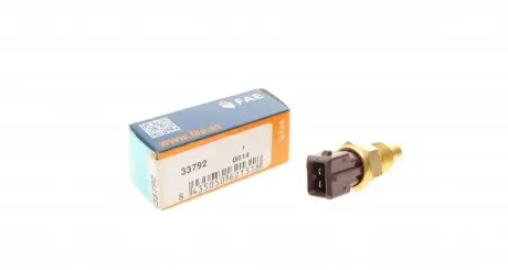 33792 Датчик температури охолоджуючої рідини Citroen Berlingo/Jumper 1.1i/2.0 94- (2 конт.) (чорний) FAE підбір по vin на Brocar