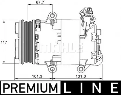 ACP1330000P KOMPRESOR KLIMATYZACJI ROVER MAHLE / KNECHT подбор по vin на Brocar