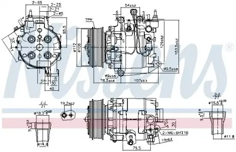 890167 Компресор NISSENS підбір по vin на Brocar