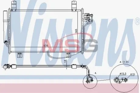 940327 Конденсатор, Кондиціонер NISSENS підбір по vin на Brocar