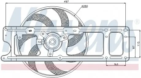 85254 Вентилятор, охлаждение двигателя NISSENS подбор по vin на Brocar
