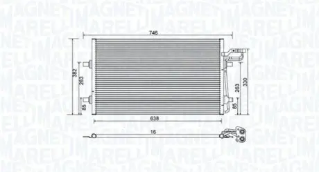 BC934 CHŁODNICA KLIMATYZACJI VOLVO MAGNETI MARELLI підбір по vin на Brocar