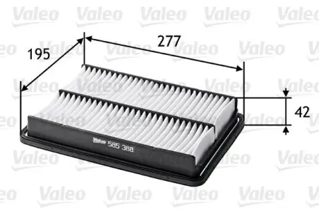 585388 Фильтр VALEO подбор по vin на Brocar