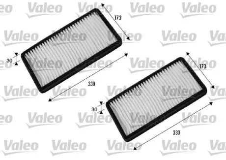 698856 Фільтр повітря (салону) VALEO підбір по vin на Brocar