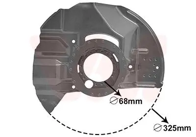 0646371 OSŁONA TARCZY HAMULCOWEJ BMW VAN WEZEL підбір по vin на Brocar