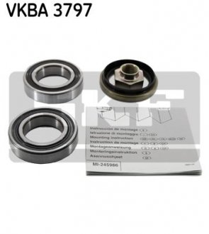 VKBA3797 Підшипник кульковий d>30 SKF підбір по vin на Brocar